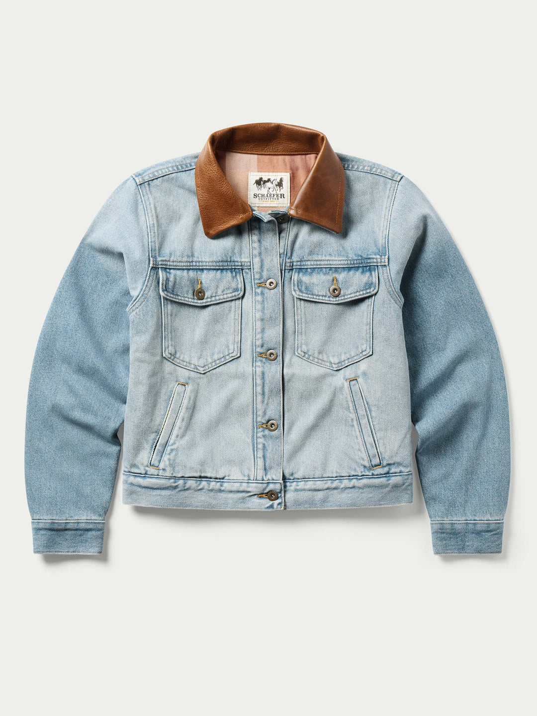 WOMEN'S LEGEND DENIM JACKET WITH FLANNEL LINING - Schaefer Outfitter