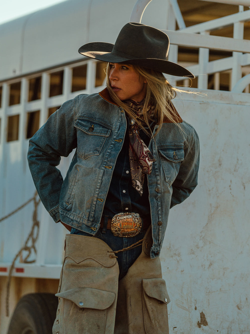 Women's Legend Denim Jacket with Flannel Lining - Schaefer Outfitter