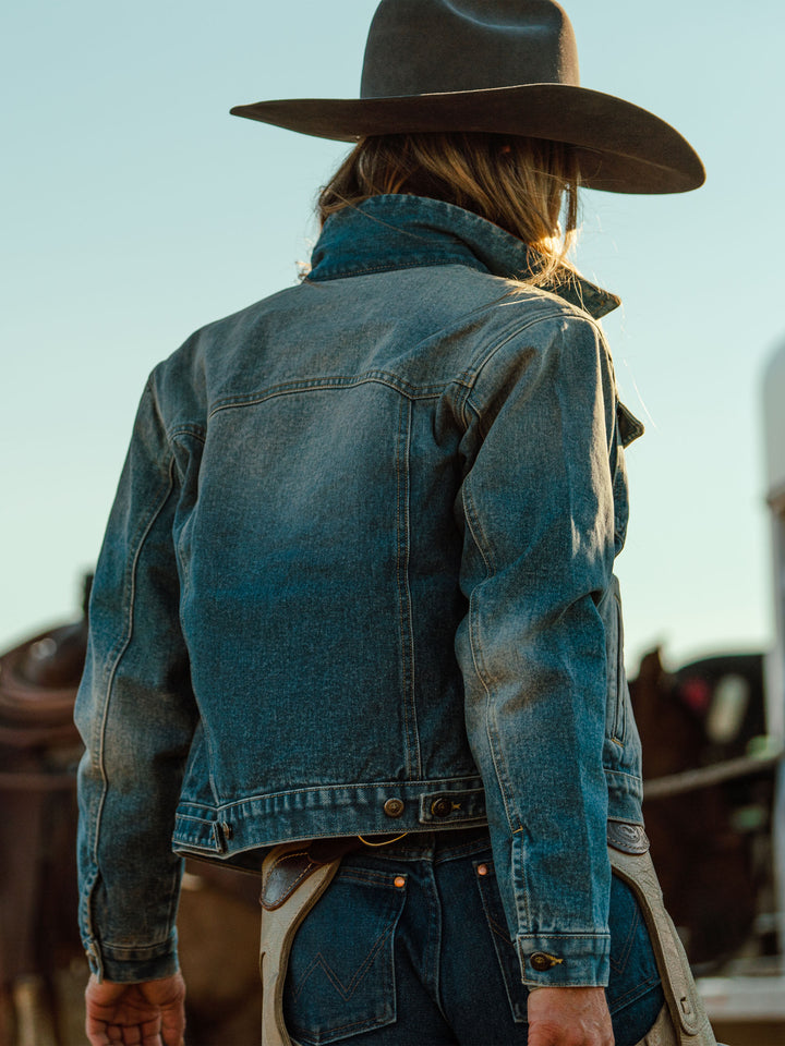 Women's Legend Denim Jacket with Flannel Lining - Schaefer Outfitter