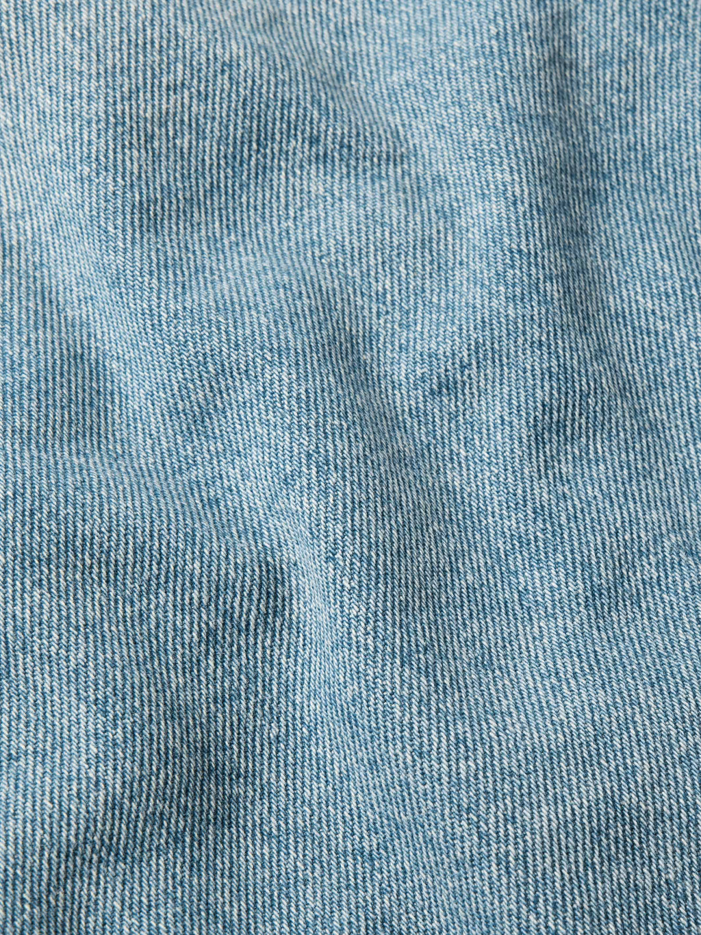 Vintage wash denim jacket fabric close-up