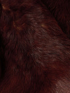 Women's Toscana jacket in auburn faux fur with dark and light pile