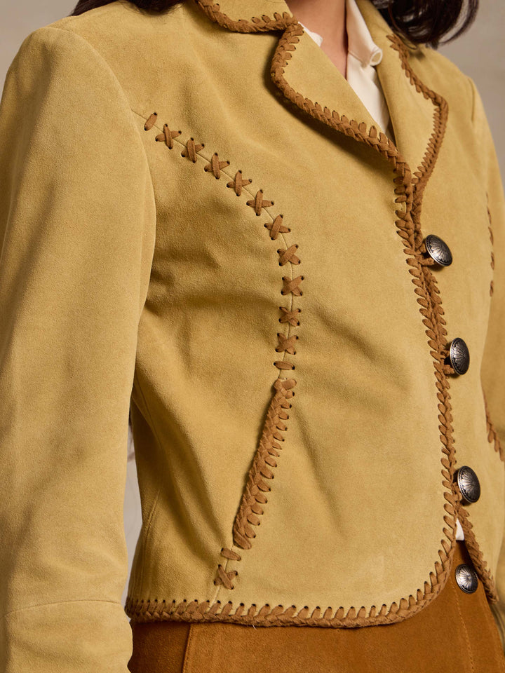 WOMENS MEDINA WHIPSTITCH SUEDE JACKET - Schaefer Outfitter