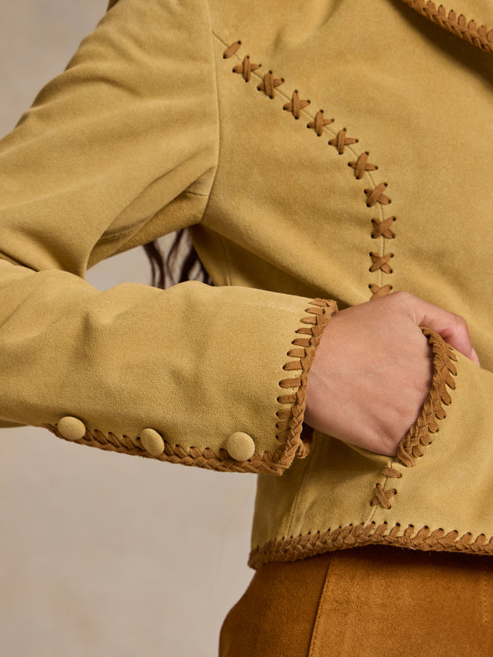 WOMENS MEDINA WHIPSTITCH SUEDE JACKET - Schaefer Outfitter
