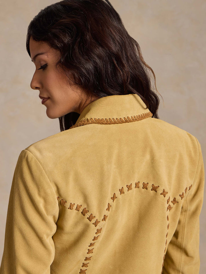 WOMENS MEDINA WHIPSTITCH SUEDE JACKET - Schaefer Outfitter