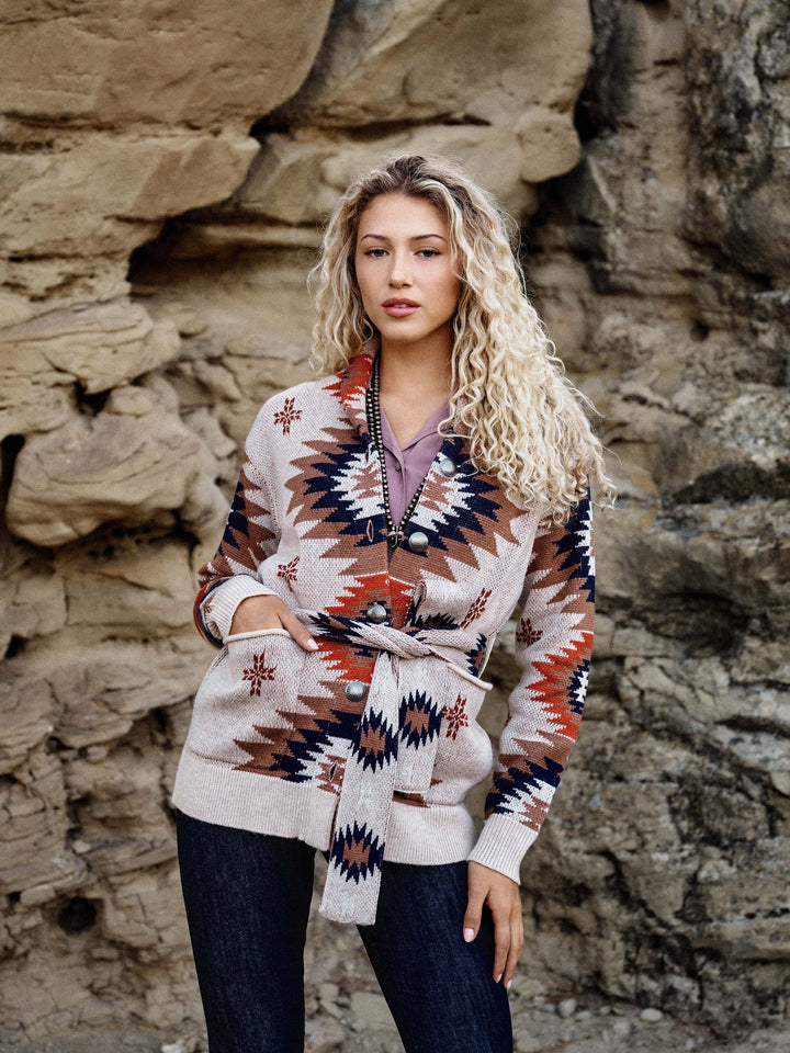 Women's Belted Sweater