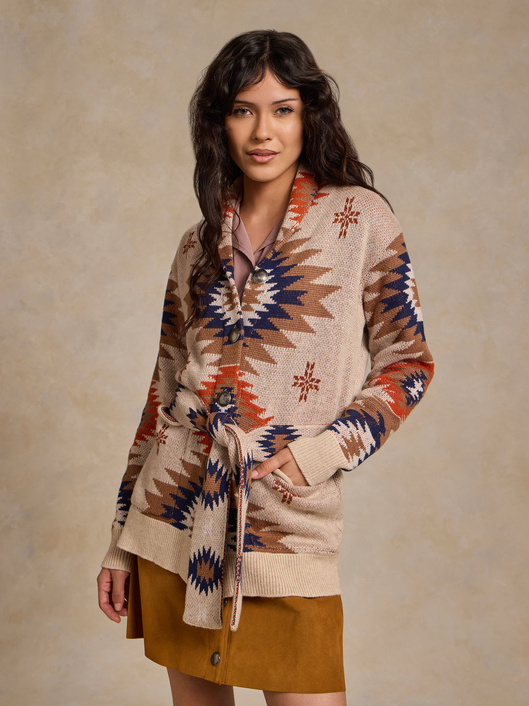 Women's Belted Sweater - Schaefer Outfitter