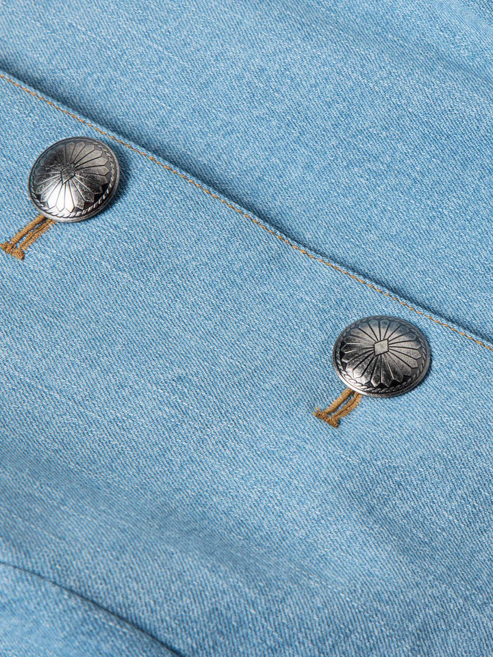 QUEEN OF THE RODEO BEADED DENIM JACKET - Schaefer Outfitter