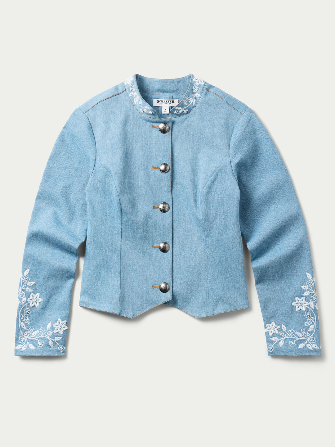 QUEEN OF THE RODEO BEADED DENIM JACKET - Schaefer Outfitter