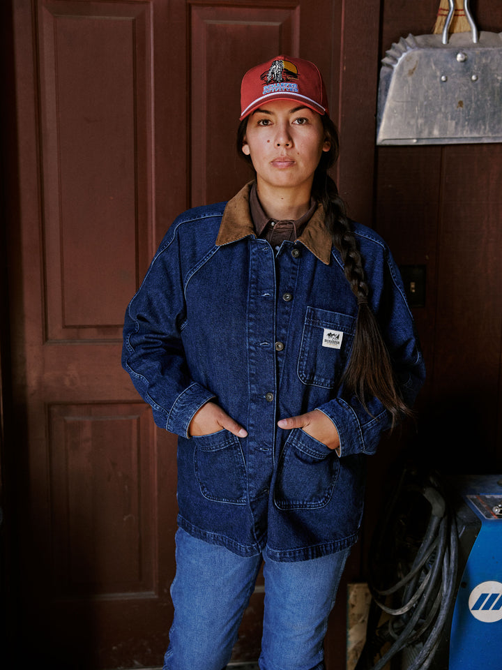 Women's Denim Chore Coat