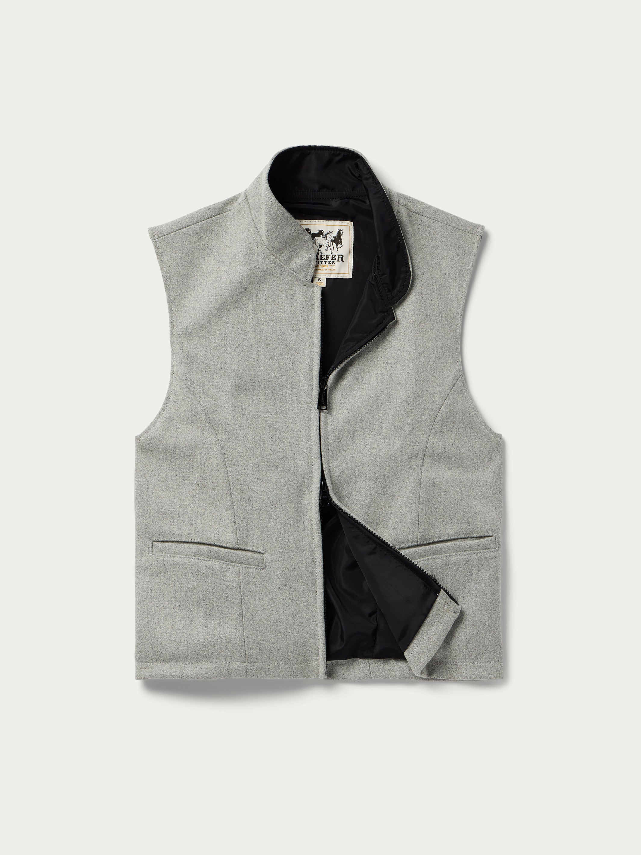 トップス roughlow flare wool vest / ash  Cheyenne Wool Vest– Schaefer Outfitter