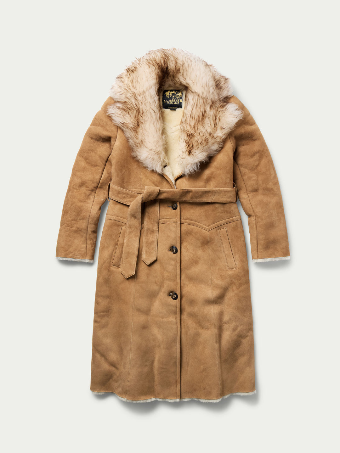Women's Long Shearling Coat - Schaefer Outfitter