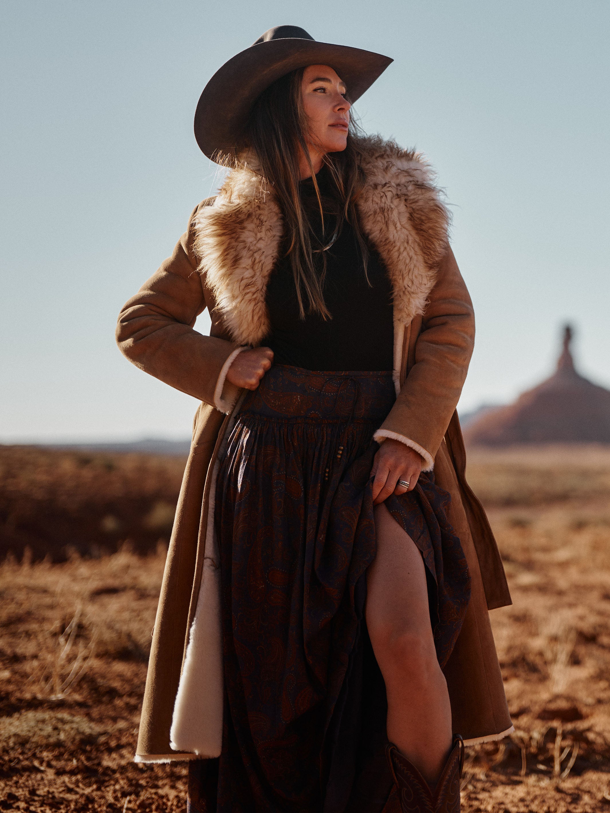 Women's Long Shearling Coat– Schaefer Outfitter
