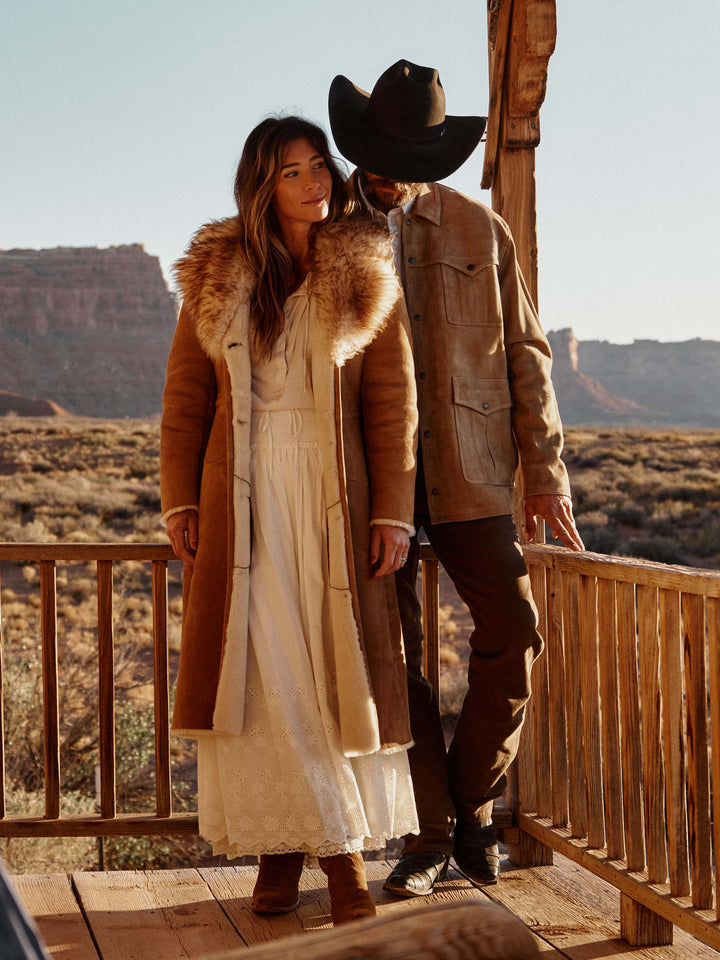 Women's Long Shearling Coat