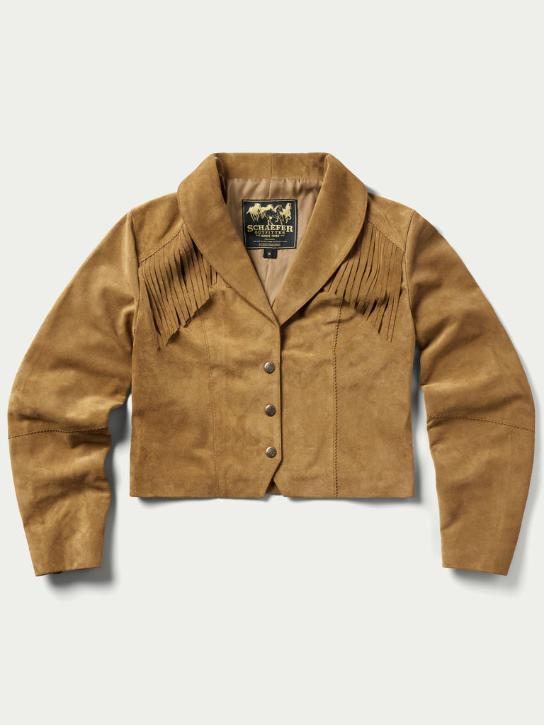 Amazon.com: Smoneyful Womens Faux Suede Fringe Jacket Long