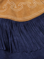 Women's Suede Fringe Cape - Schaefer Outfitter