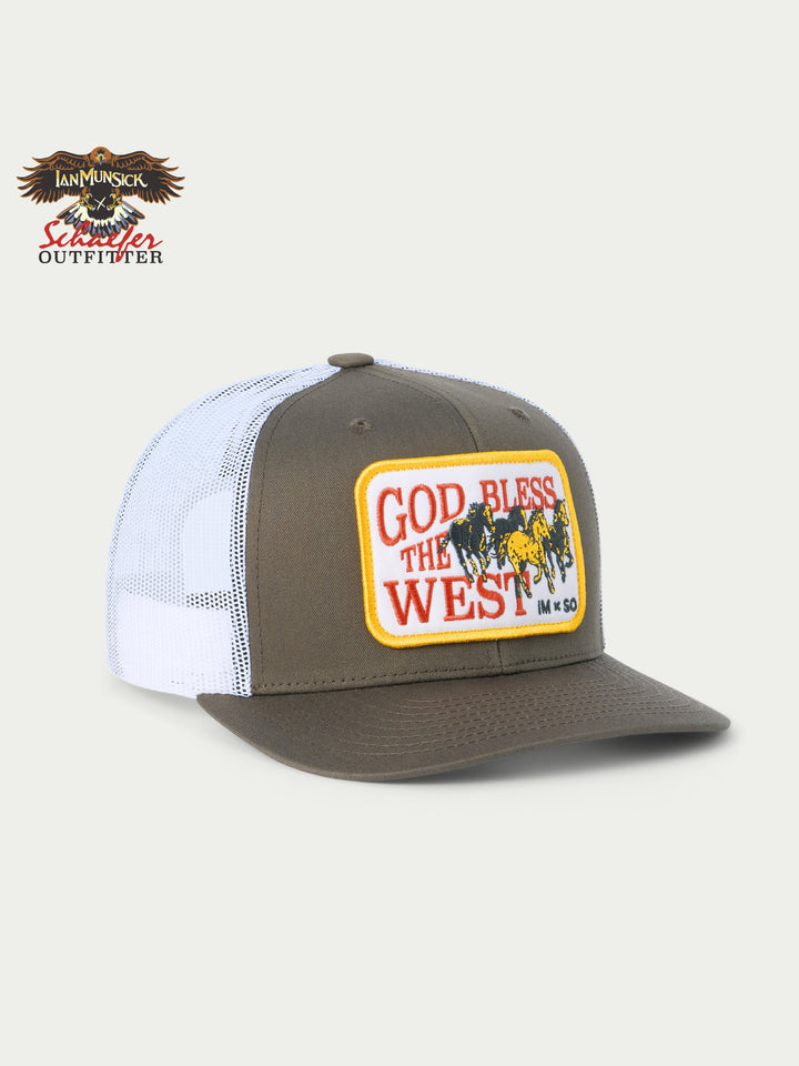GOD BLESS THE WEST TRUCKER - Schaefer Outfitter