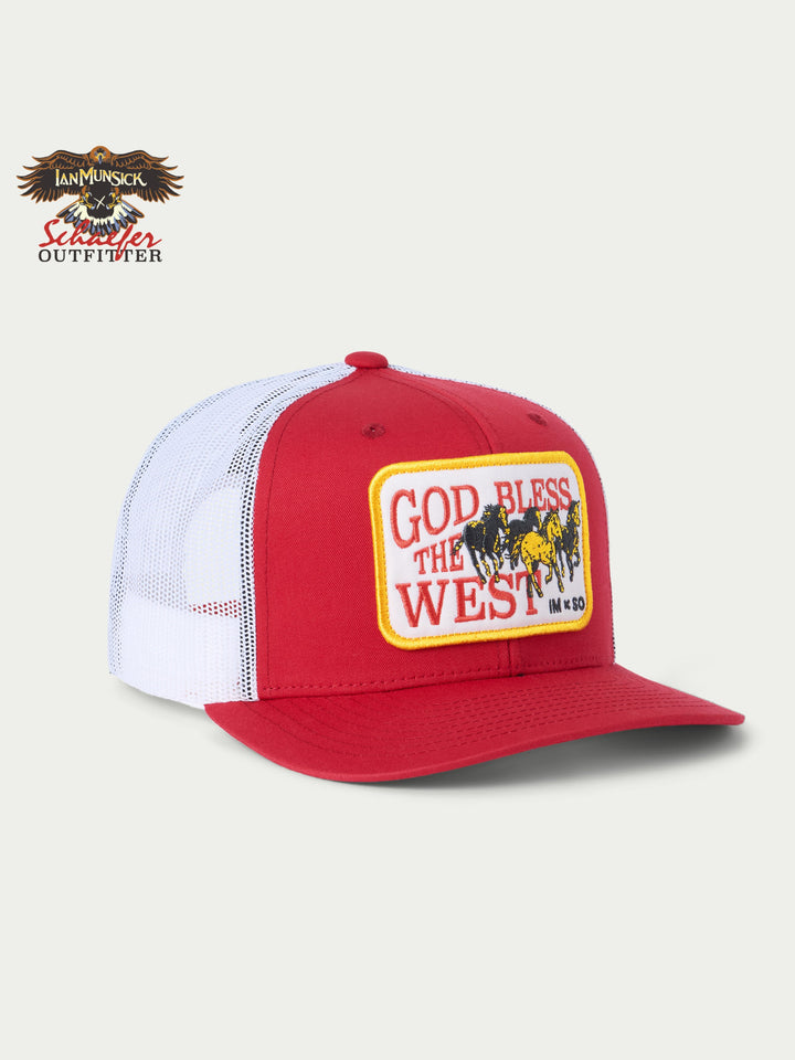 GOD BLESS THE WEST TRUCKER - Schaefer Outfitter