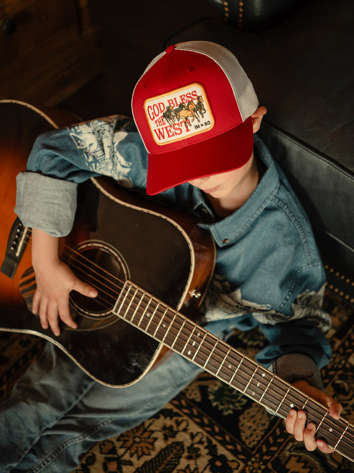 GOD BLESS THE WEST TRUCKER - Schaefer Outfitter