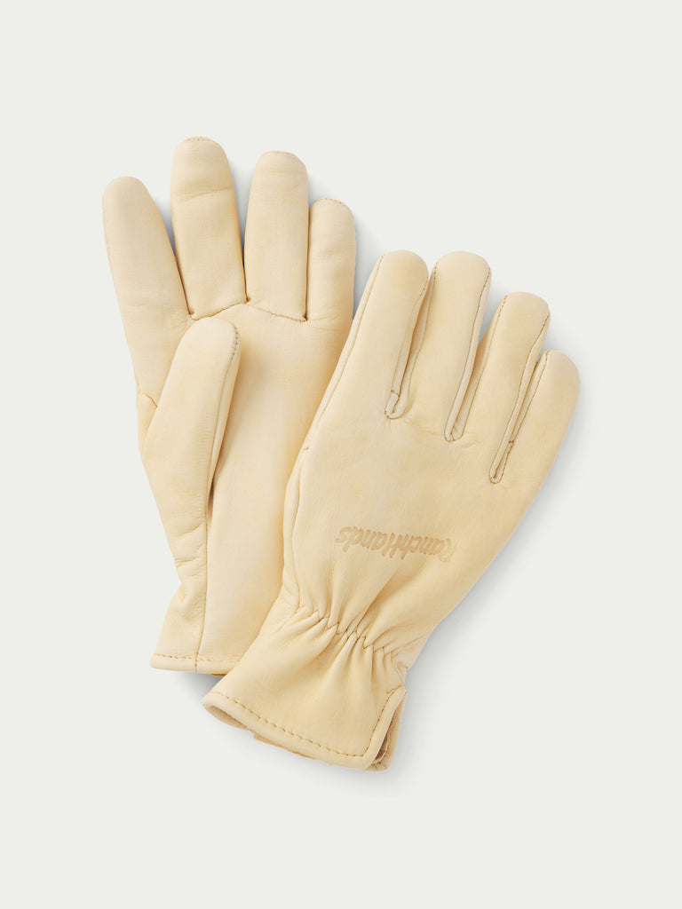 小物 Supreme 10AW Deer Skin Palm Knit Gloves Lined Ragg Wool Gloves with Genuine Deer Skin Leather Palm – Great