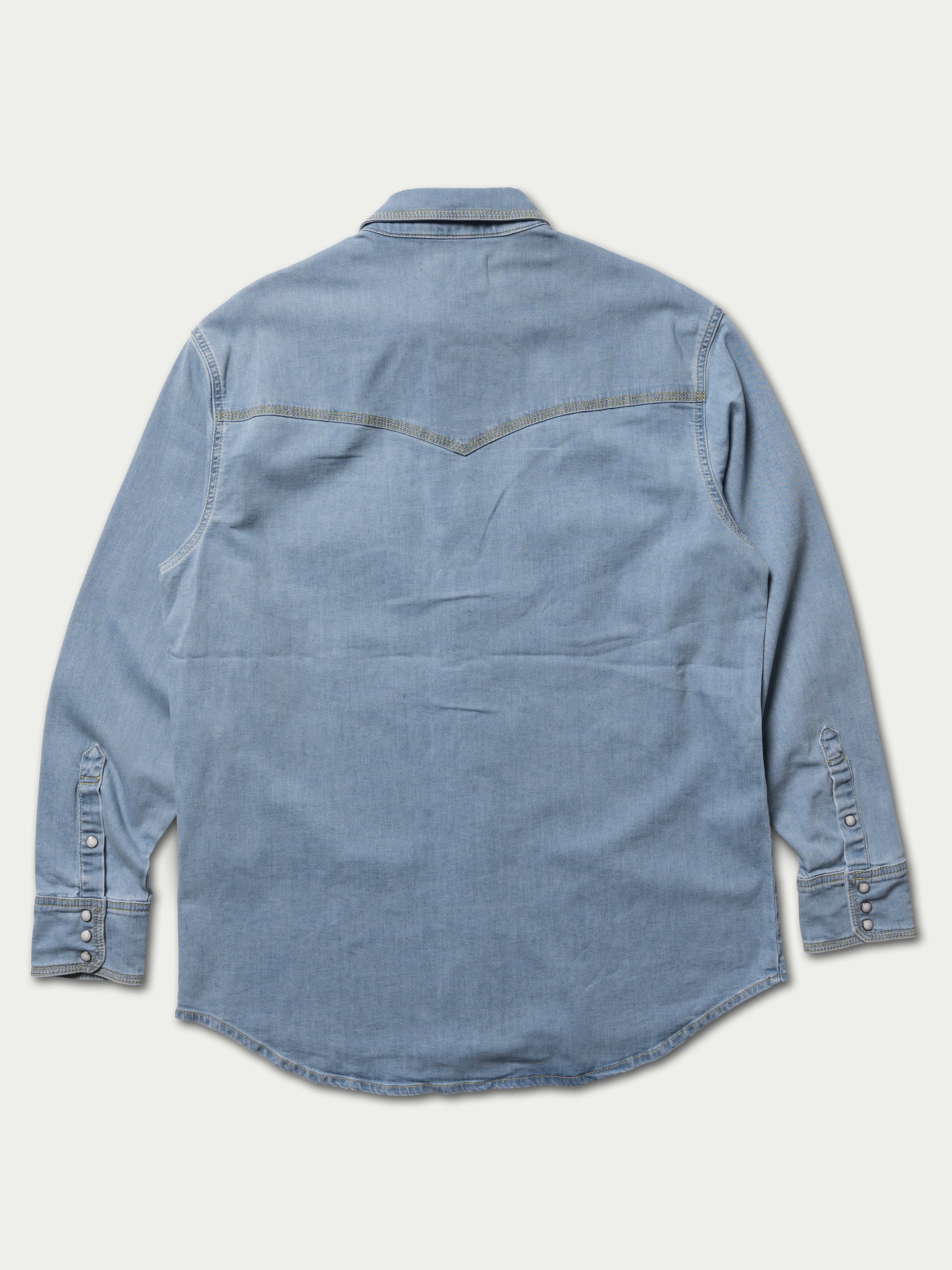 Classic Western Denim Snap Shirt