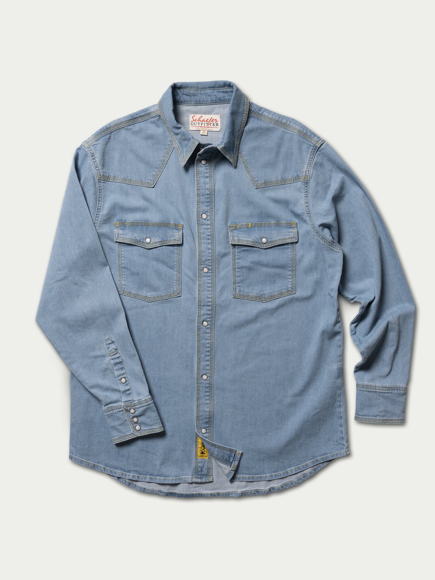 Classic Western Denim Snap Shirt - Schaefer Outfitter