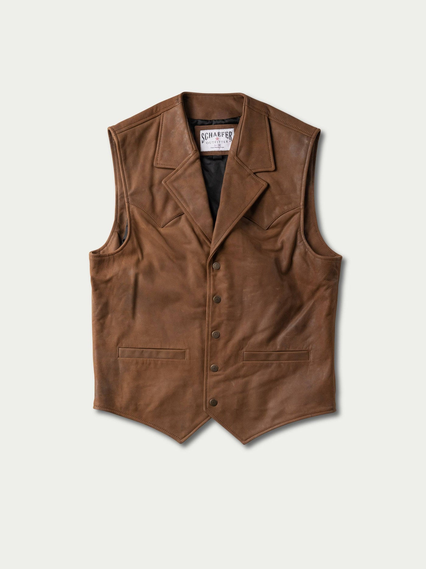 Bowie Leather Vest - Schaefer Outfitter